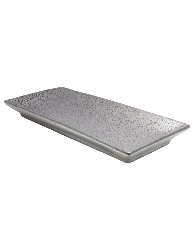 Đĩa Chữ Nhật Diamond Black Yanco DB-413 Sứ 30.5 x 13.3 cm Màu Đồng Đen