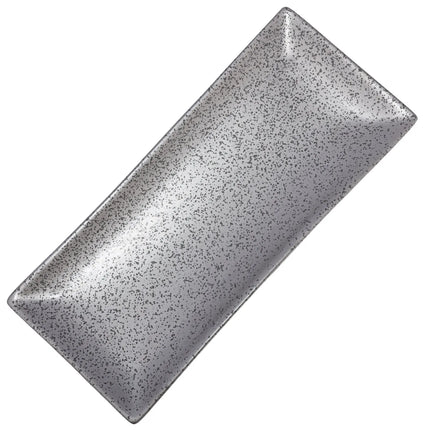 Đĩa Chữ Nhật Diamond Black Yanco DB-413 Sứ 30.5 x 13.3 cm Màu Đồng Đen