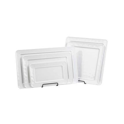 Đĩa Chữ Nhật Melamine Tablecraft 11774 53.3 cm x 33 cm Trắng Ridge Collection™