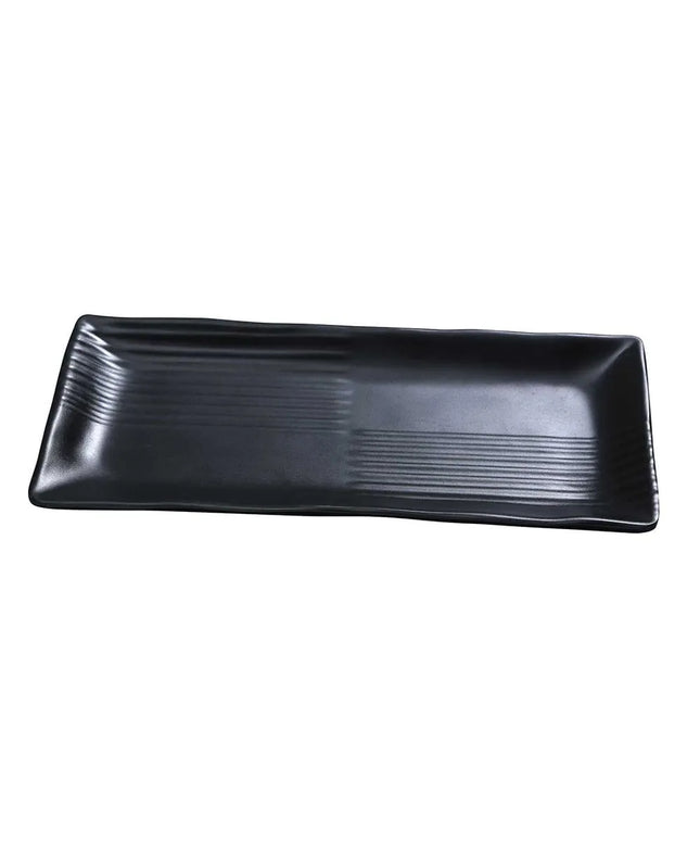 Đĩa Chữ Nhật Melamine Yanco BP-2213 36.2 x 15.9 cm - Đen