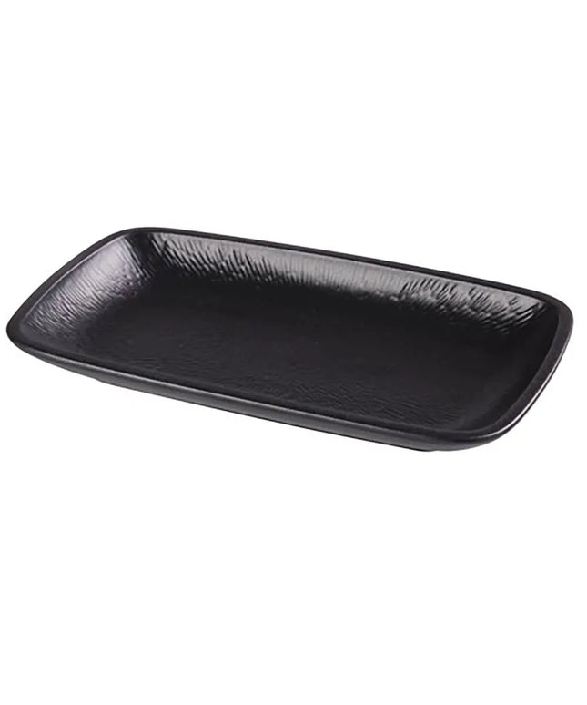 Đĩa Chữ Nhật Yanco NB-510 Noble Black 25.7 cm x 14.9 cm - Gốm Đen