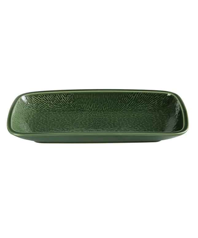 Đĩa Coupe Chữ Nhật Yanco GG-510 Green Gem 25.4 x 14.9 cm - Gốm Sứ