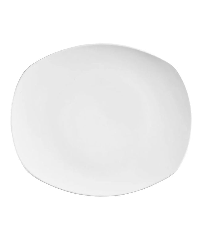 Đĩa Coupe Thuôn Dài Porcelana Libbey 840-436B 20.3 x 17.8 cm - Sứ, Bright White