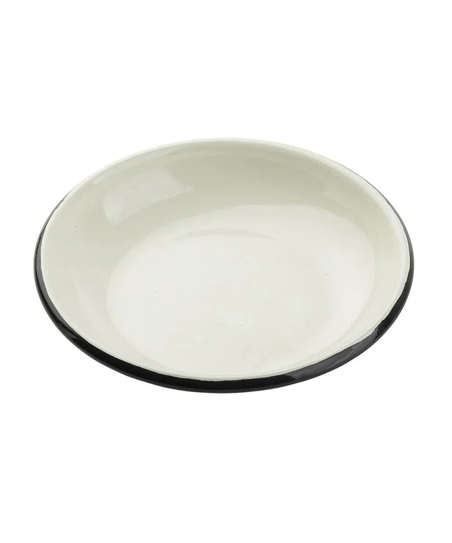 Đĩa Coupe Tròn Tablecraft 11153 18.7 cm Bộ Sưu Tập Enamelware™ - Sứ, Màu Trắng