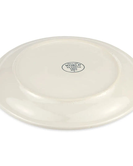 Đĩa Desert Sand Tròn Libbey DSD-9 24.1 cm - Đốm Lốm Đốm, (2) Viền Nâu