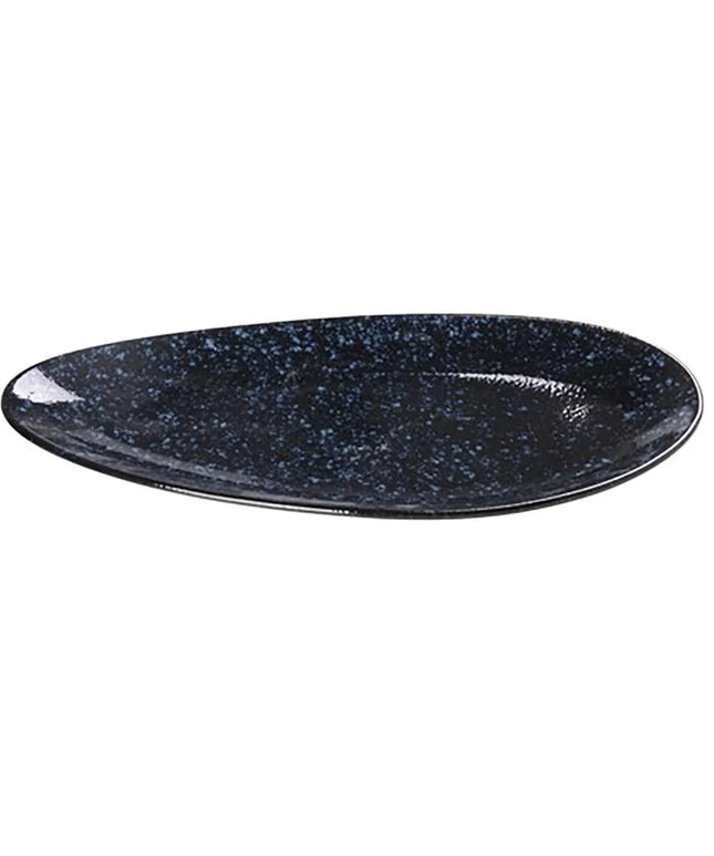 Đĩa Hình Lá Ceramic Yanco BL-314 36.2 cm, Blue Star