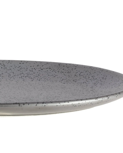 Đĩa Hình Lá Yanco DB-314 Dòng Diamond Black - 35.6cm x 16.5cm, Sứ, Màu Dark Bronze