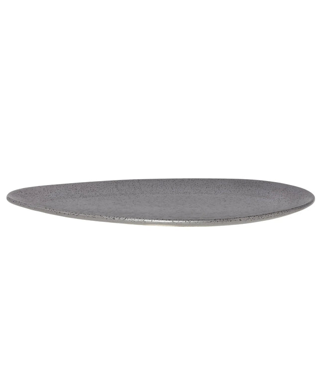 Đĩa Hình Lá Yanco DB-316 Diamond Black 40.6 x 19.1 cm - Sứ, Màu Đồng Đen