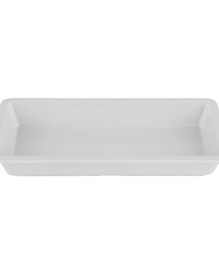 Đĩa Khai Vị Chữ Nhật GET Dòng Milano™ 23.5 cm x 12.1 cm - Nhựa Melamine, Trắng (ML-121-W)