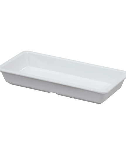 Đĩa Khai Vị Chữ Nhật GET Dòng Milano™ 23.5 cm x 12.1 cm - Nhựa Melamine, Trắng (ML-121-W)