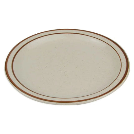 Đĩa Libbey DSD-7 18.4 cm Tròn Màu Cát Sa Mạc - Lốm Đốm, (2) Viền Nâu