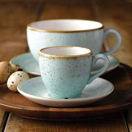 Đĩa Lót Cappuccino Tròn Churchill Stonecast 15.9 cm - Gốm Sứ, Màu Duck Egg Blue (SDESCSS1)