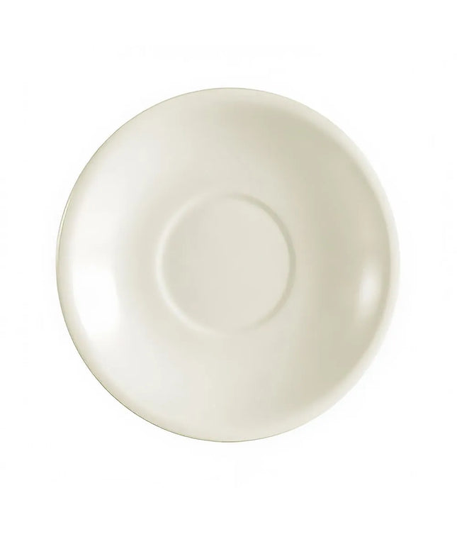 Đĩa Lót Tách Cà Phê Tròn CAC REC 15.2 cm - Gốm Stoneware, Trắng American White (REC-2)