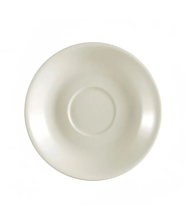 Đĩa Lót Tách Demitasse Tròn CAC Dòng REC 11.4 cm - Sứ Stoneware, Trắng American (REC-36)