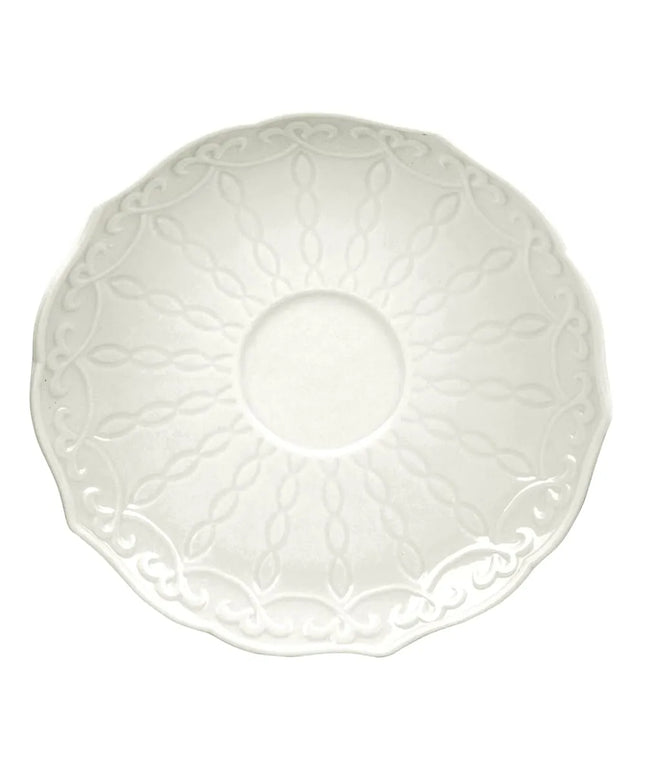 Đĩa Lót Tách Tròn 10 Strawberry Street EVER-0009S Ever 14 cm - Xương Sứ, Màu Trắng