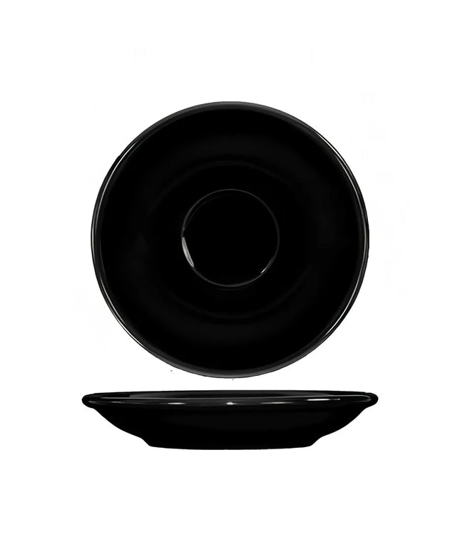 Đĩa Lót Tách Tròn Cancun™ A.D. ITI CA-36-B 13 cm, Gốm, Đen