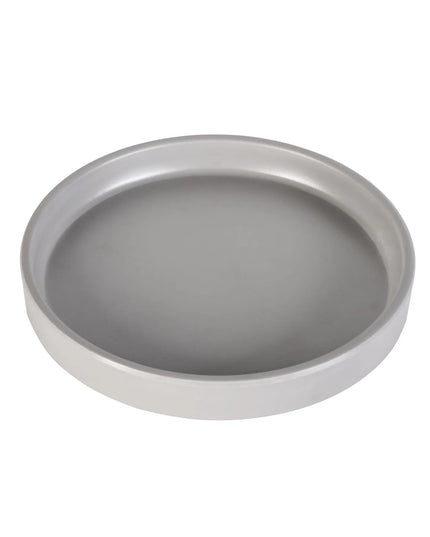 Đĩa Melamine Tròn Cal-Mil 22026-6-102 Vành Thấp 15.2 cm, Màu Tro