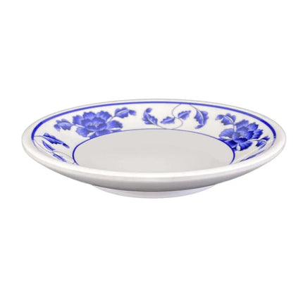 Đĩa Melamine Tròn Thunder Group 1004TB Lotus 11.4 cm, Trắng/Xanh