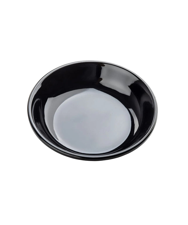 Đĩa Mini Tròn Nhựa Melamine Tablecraft 10311BK, 10.2 cm, Màu Đen