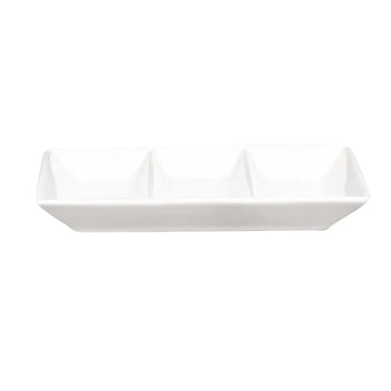 Đĩa Nước Chấm 3 Ngăn American Metalcraft PORSD3R Sứ 14.6 x 7.9 cm
