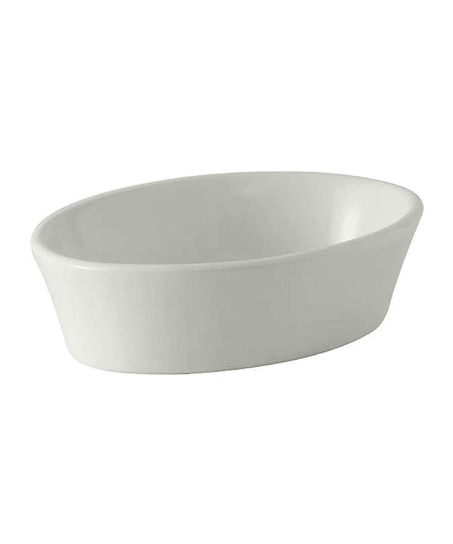 Đĩa Nướng Oval Tuxton BWK-060 210 ml Gốm Trắng