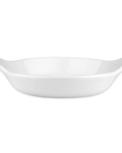 Đĩa Nướng Rarebit Tròn Hall China 4340ABWA 355 ml Sứ Trắng Sáng