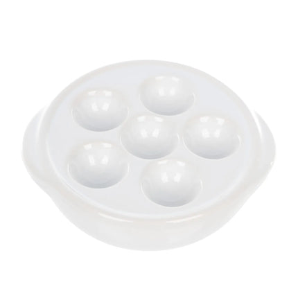 Đĩa Ốc Sên Browne 744041 Tròn 6 Lỗ Gốm Màu Trắng 13.5 cm