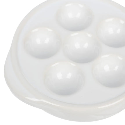 Đĩa Ốc Sên Browne 744041 Tròn 6 Lỗ Gốm Màu Trắng 13.5 cm
