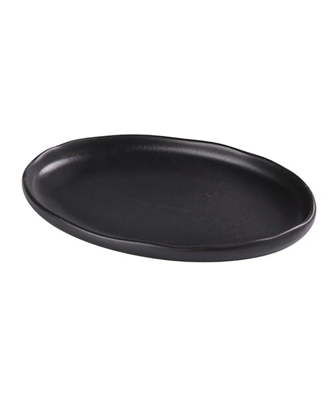 Đĩa Oval Ceramic Yanco NB-210 26.7 cm x 17.8 cm, Noble Black