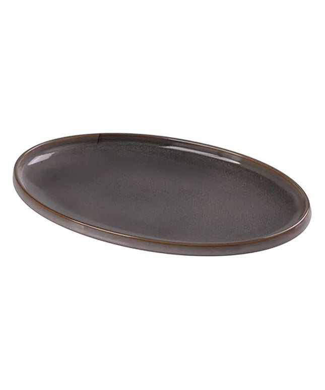 Đĩa Oval Ceramic Yanco PK-316 40.6 cm x 25.4 cm, Xám