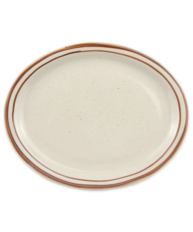Đĩa Oval Libbey DSD-13 29.2 cm x 23.2 cm Vân Đốm Nâu Desert Sand
