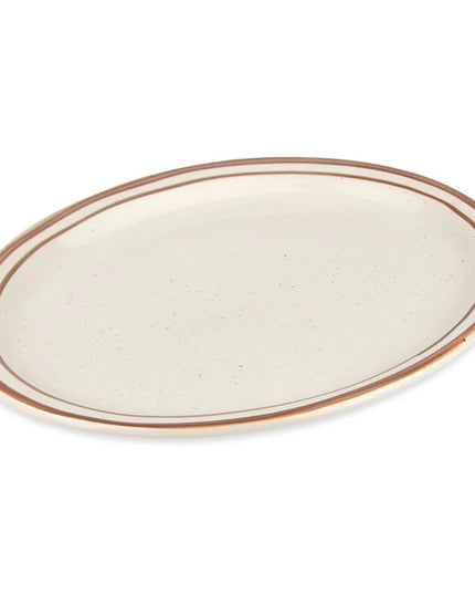 Đĩa Oval Libbey DSD-13 29.2 cm x 23.2 cm Vân Đốm Nâu Desert Sand