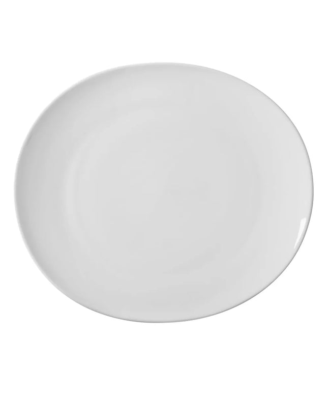 Đĩa Oval Salad/Tráng Miệng 10 Strawberry Street RVL0008 22.9 cm, Sứ, Royal White