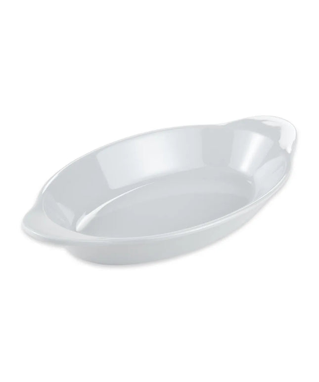 Đĩa Phụ Hình Oval GET SD-08-W 21.6 cm x 11.4 cm - Melamine Trắng