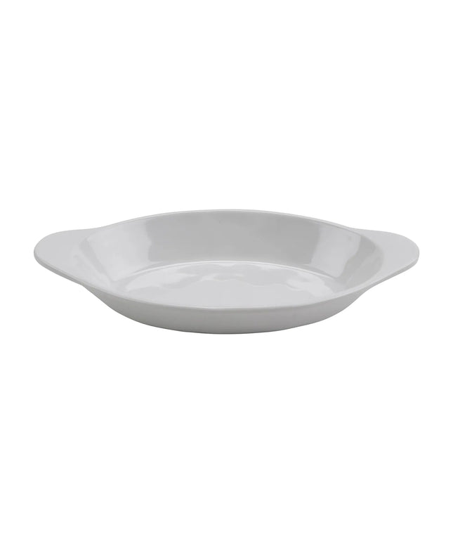Đĩa Phụ Oval GET SD-08-AM-W 21.6 cm x 11.4 cm - Melamine, Màu Trắng
