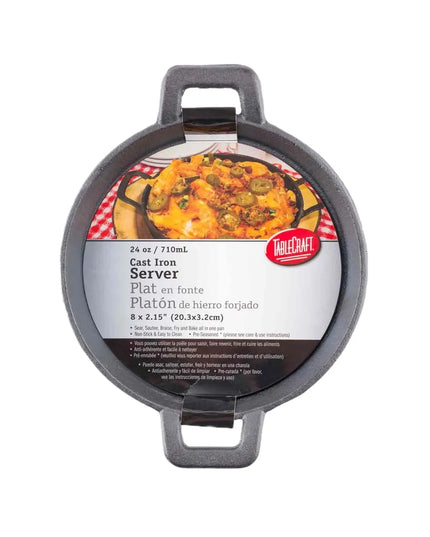 Đĩa Phục Vụ Fajita Tròn Tablecraft CW30152 Gang Đúc 710 ml 20.3 cm