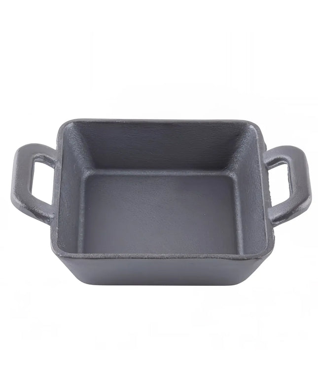 Đĩa Phục Vụ Vuông Mini Tablecraft CW30150 Gang Đúc Có Tay Cầm 355 ml 12.7 cm x 12.7 cm