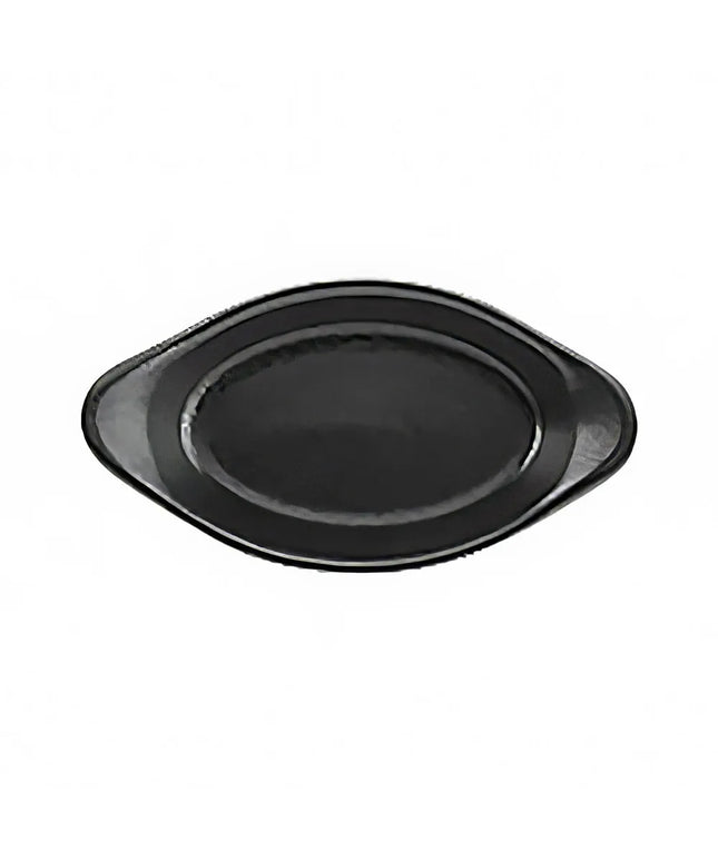 Đĩa Rarebit/Au Gratin Foundry Bầu Dục Hall China HL5210AFCA 295 ml Sứ Đen