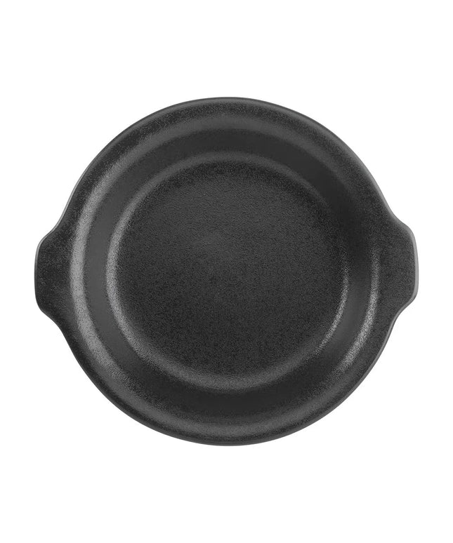 Đĩa Rarebit/Au Gratin Foundry Tròn Hall China HL5130AFCA 295 ml Sứ Đen
