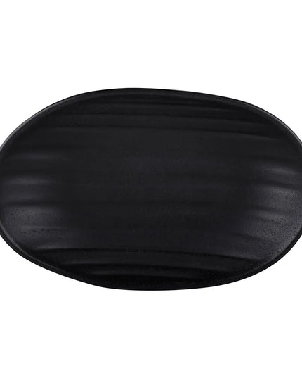 Đĩa Salad Bầu Dục Nhựa Melamine Elite Global Solutions 18.4 x 11.4 cm - Đen (JW7307-B)