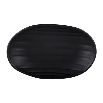 Đĩa Salad Bầu Dục Nhựa Melamine Elite Global Solutions 18.4 x 11.4 cm - Đen (JW7307-B)
