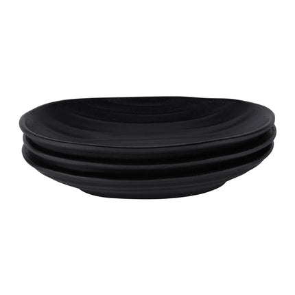 Đĩa Salad Bầu Dục Nhựa Melamine Elite Global Solutions 18.4 x 11.4 cm - Đen (JW7307-B)