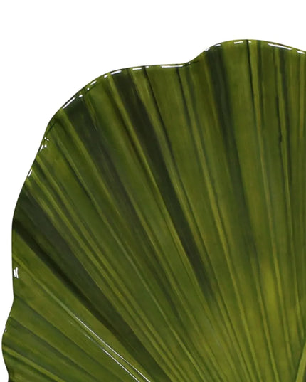 Đĩa Salad Nhựa Melamine Hình Lá Elite Global Solutions - 20.3 x 19.7 cm, Xanh Lá (D873PL-DG)