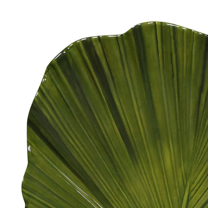 Đĩa Salad Nhựa Melamine Hình Lá Elite Global Solutions - 20.3 x 19.7 cm, Xanh Lá (D873PL-DG)