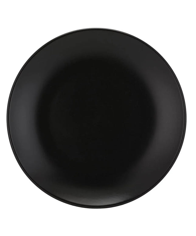 Đĩa Salad Stoneware Tròn 10 Strawberry Street Wazee Matte WM-4-BLK 19.7 cm, Màu Đen