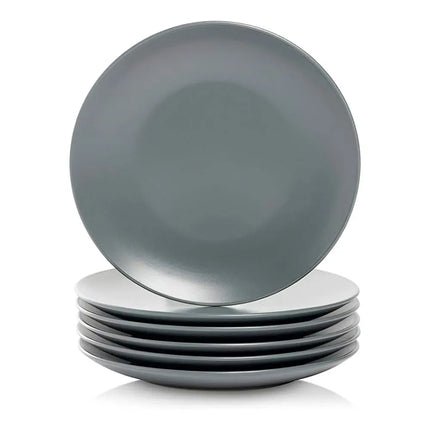 Đĩa Salad Stoneware Tròn 10 Strawberry Street Wazee Matte WM-4-CHAR-6 21 cm, Màu Than