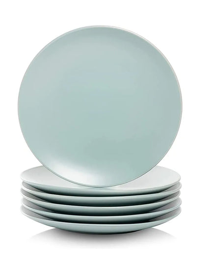 Đĩa Salad Stoneware Tròn 10 Strawberry Street Wazee Matte WM-4-MINBLU-6 21 cm, Màu Xanh Khoáng