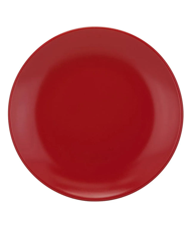 Đĩa Salad Stoneware Tròn 10 Strawberry Street Wazee Matte WM-4-RED 19.7 cm, Màu Đỏ