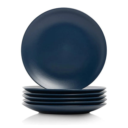 Đĩa Salad Tròn 10 Strawberry Street Dòng Wazee Matte 21 cm - Sứ Stoneware, Xanh Đêm (WM-4-DRKBLU-6)