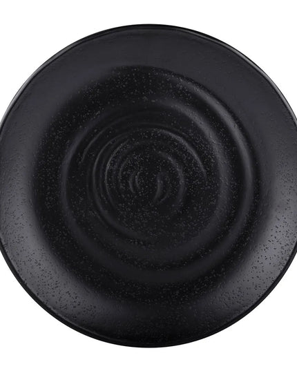 Đĩa Salad Tròn Elite Global Solutions Nhựa Melamine 19.7 cm, Màu Đen (JW7007-B)